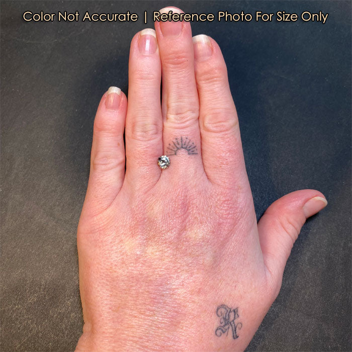 size of color shift sapphire to hand