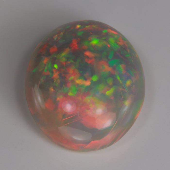 oval opal gem semi black color cabochon cut