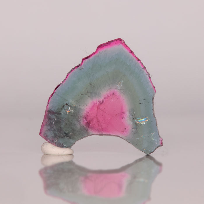 watermelon tourmaline crystal gem slice