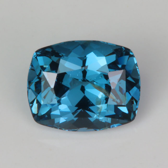 blue antique cushion cut spinel