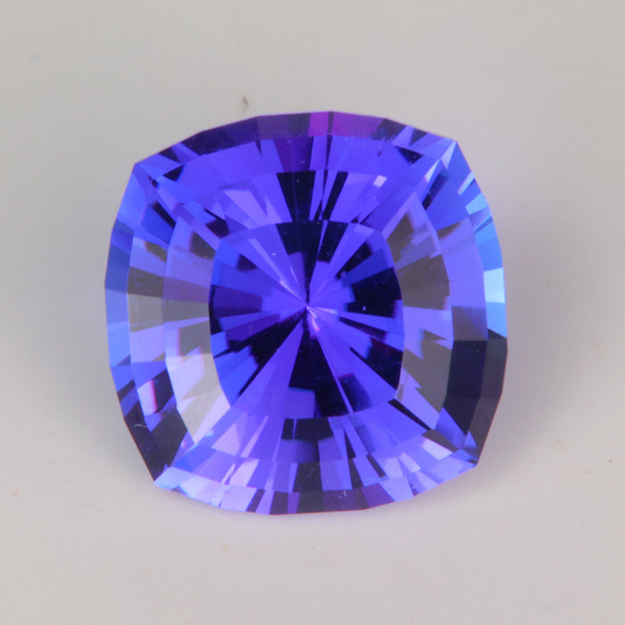 blue violet tanzanite rare gemstone square cut