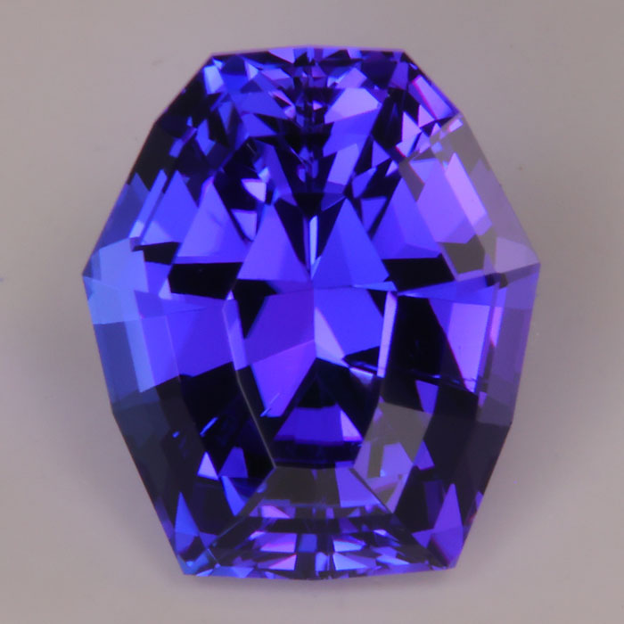 shield shape tanzanite step cut Steve Moriarty
