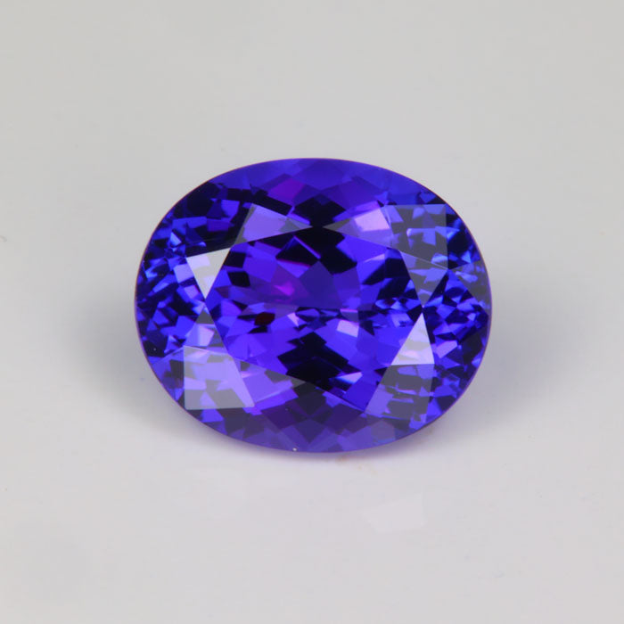 blue violet exceptional tanzanite oval cut