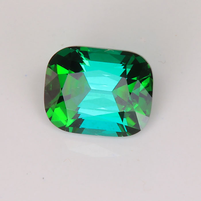 antique cushion cut tourmaline blue green