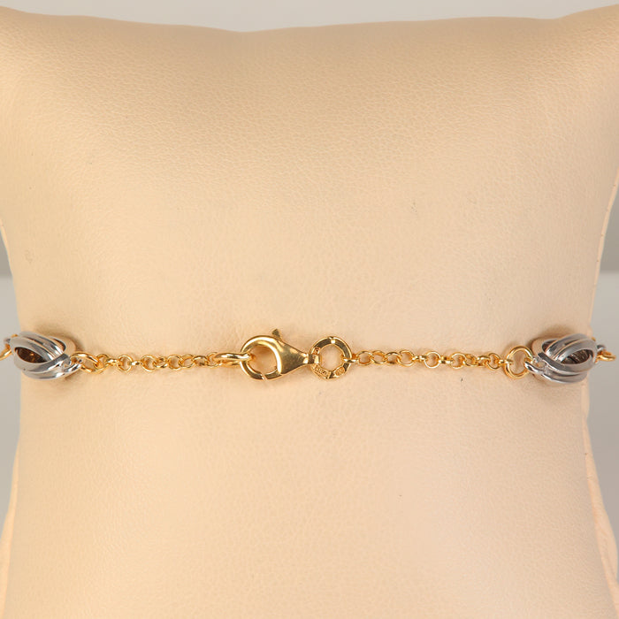estate bracelet with yellow rose and white gold