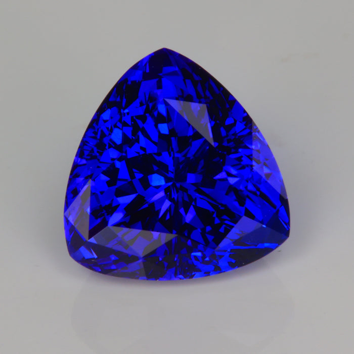 violet blue tanzanite rare gem trilliant cut