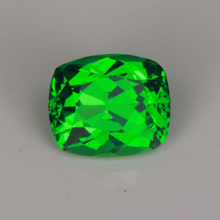 Green Tsavorite Garnet Gemstone from Tanzania Antique Cushion Shape