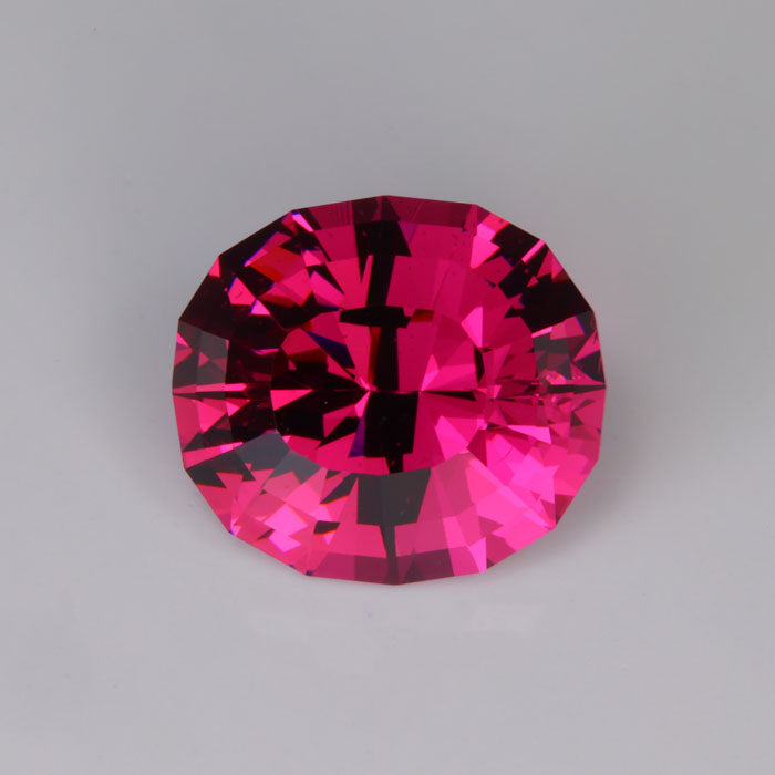 pinkish violet umbalite garnet gemstone oval brilliant cut