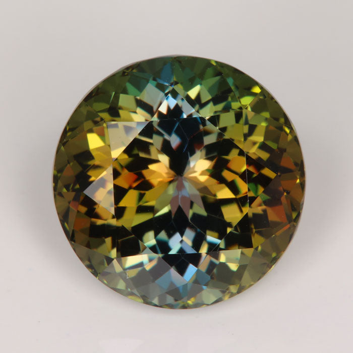 Natural Peacock Tanzanite Trichroic Unheated Yellow Green Blue