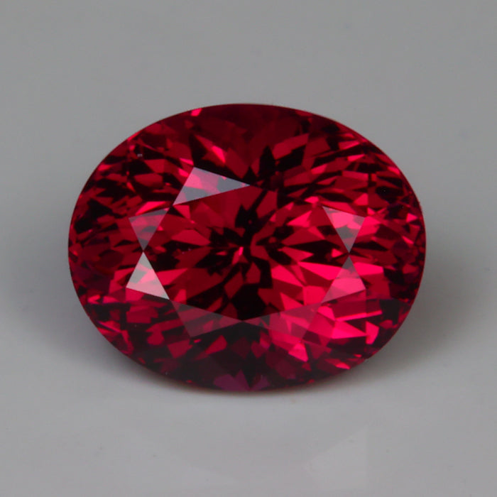 oval cut garnet from tanzania