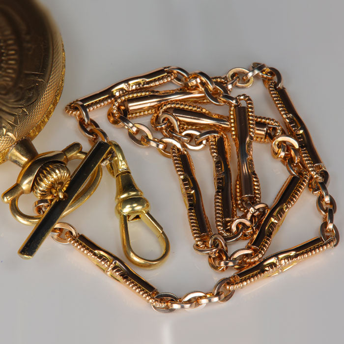 gold filled watch fob chain