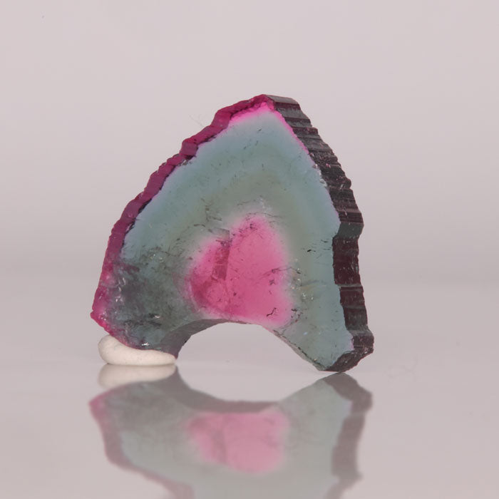 sliced tourmaline watermelon crystal