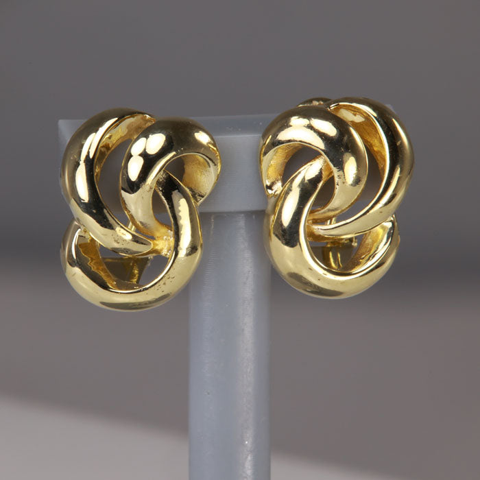 yellow gold earrings