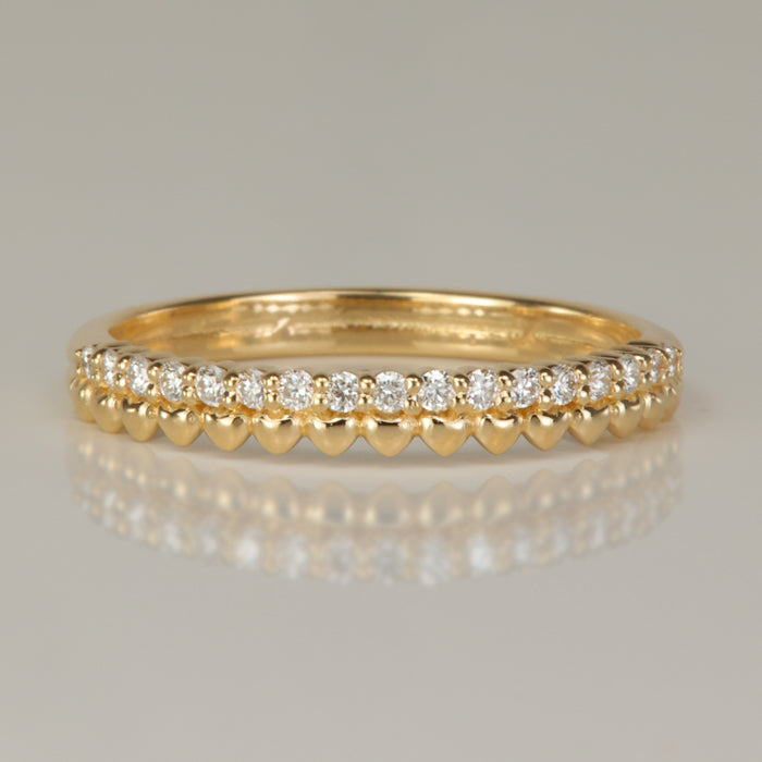 heart and diamond anniversary ring