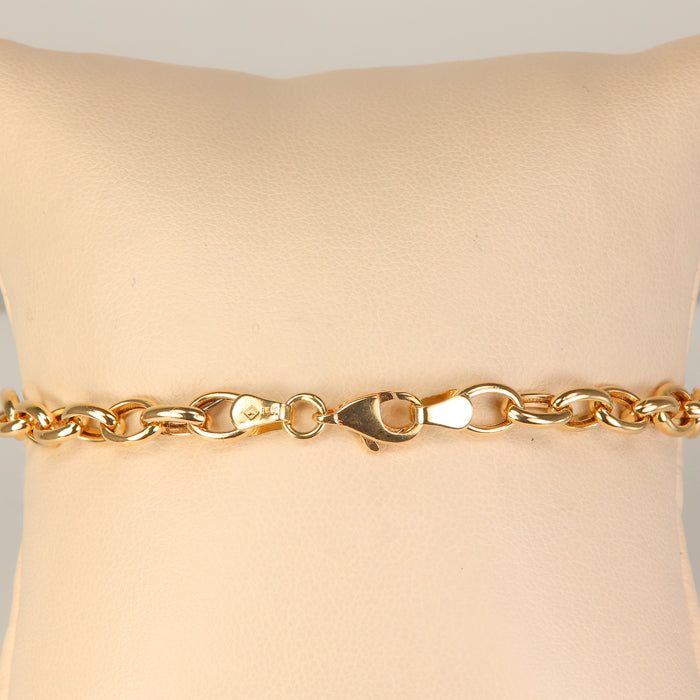 cable link bracelet with clasp