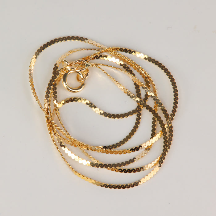 estate gold chain serpentine link