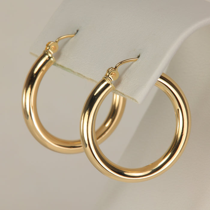 gold hoop earrings