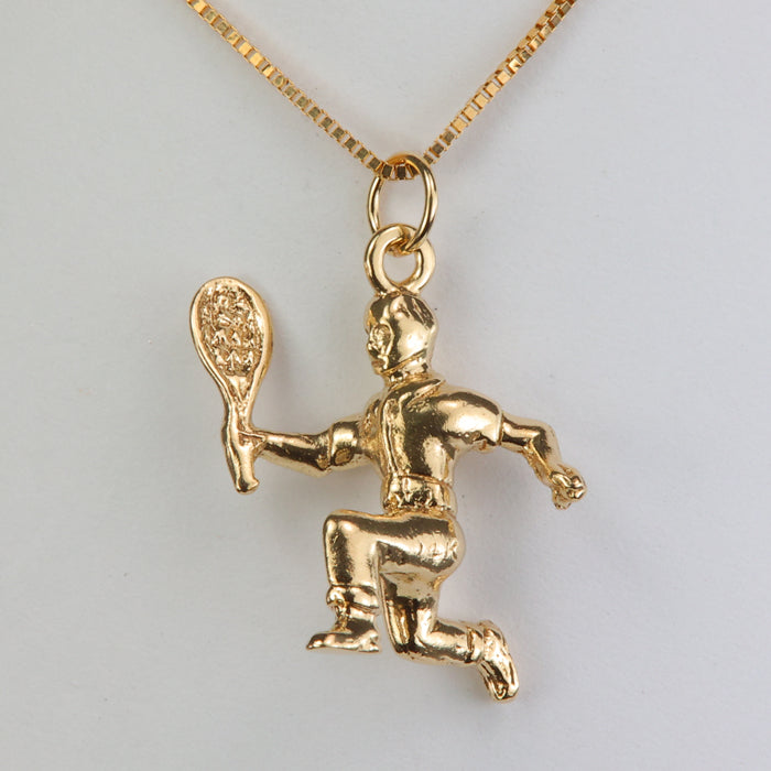 estate pendant with tennis player