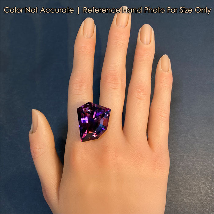 freeform step cut ametrine gemstone