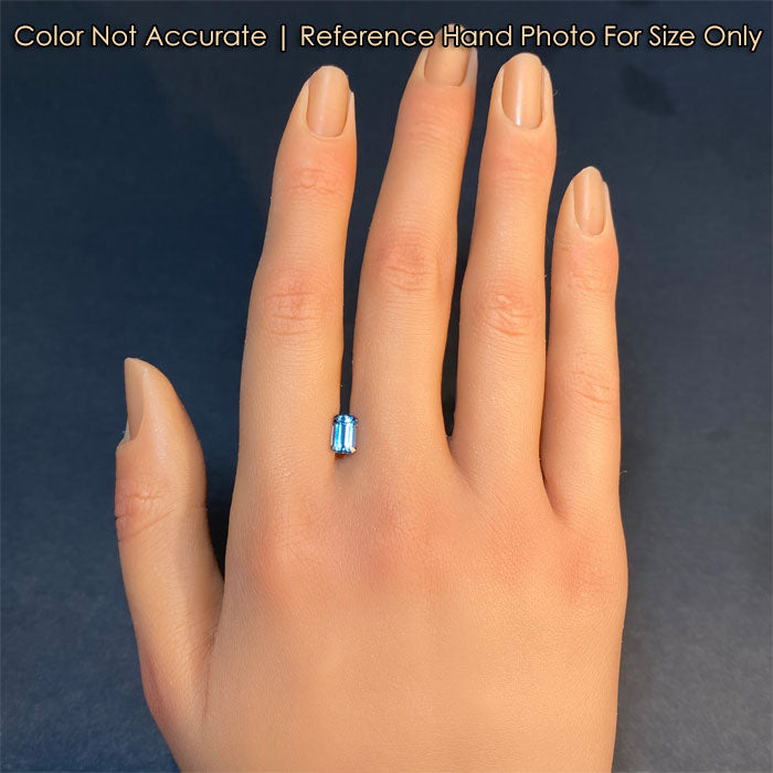 gemstone on hand aquamarine