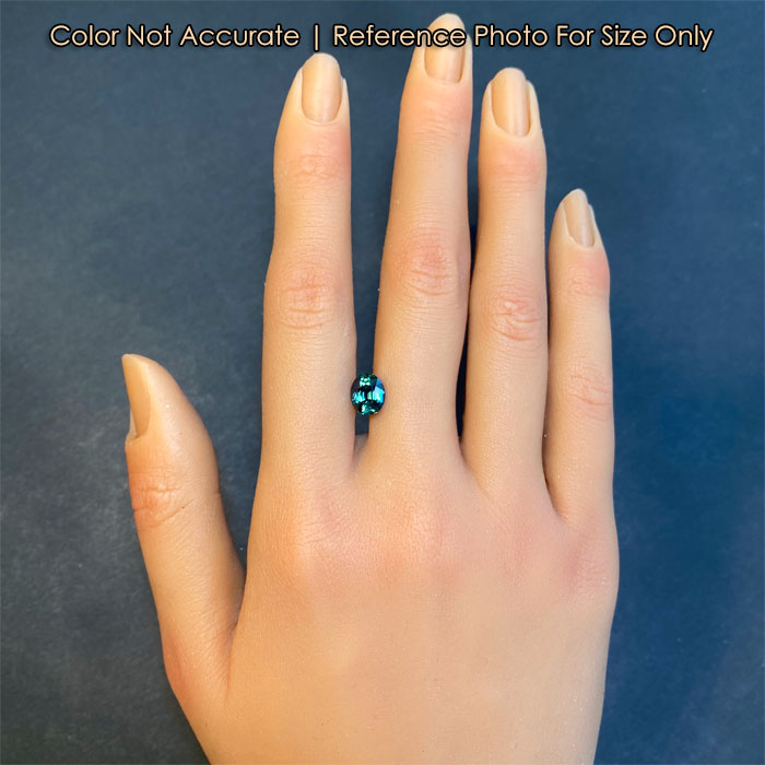 gemstone on hand sapphire