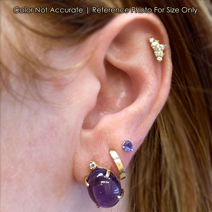 yellow gold amethyst earrings with diamond