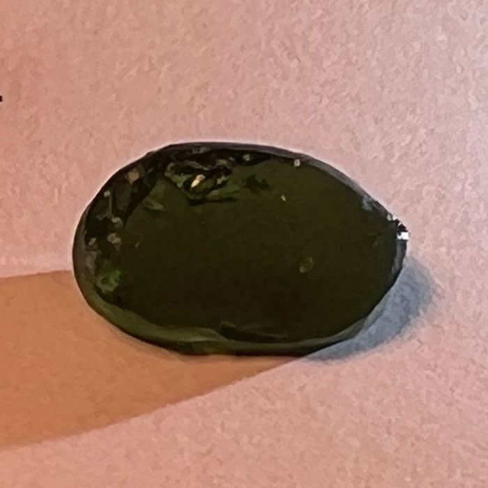 chrome tourmaline preform rough before faceting