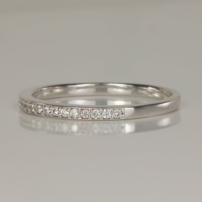 white gold and diamond ring