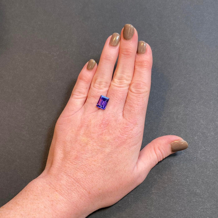 emerald tanzanite 5.19 carats