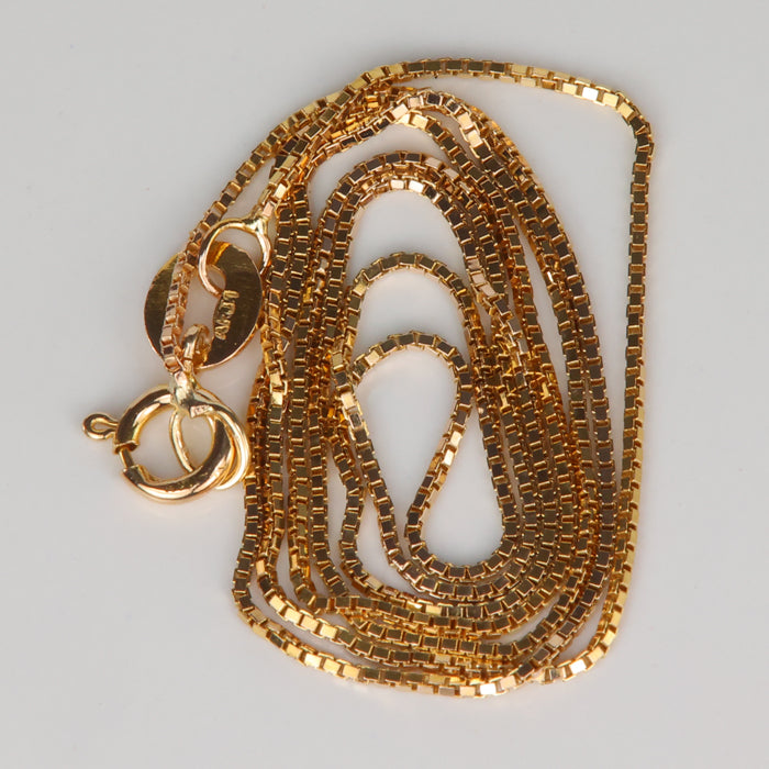 box link yellow gold estate chain