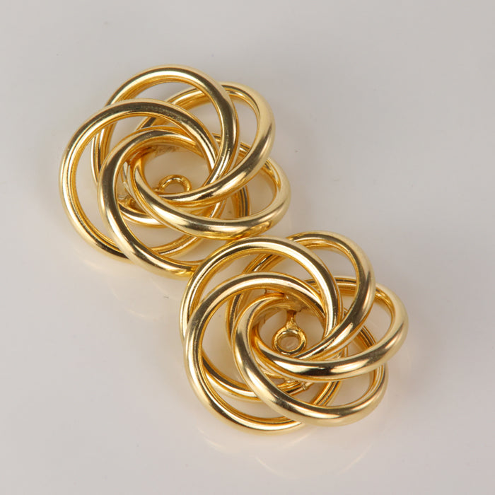 yellow gold earring jackets