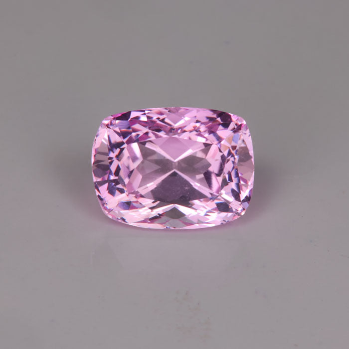 fancy pink tanzanite antique cushion cut