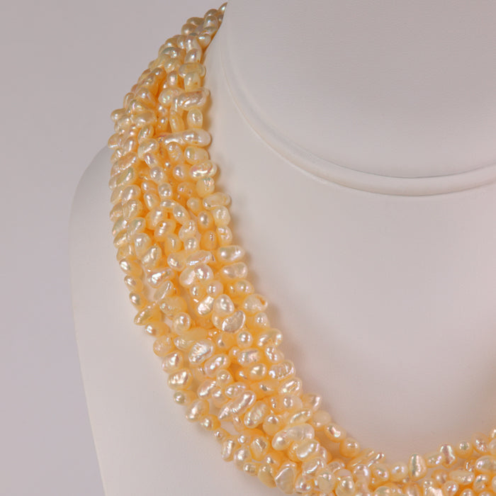 multi strand freshwater pearl necklace