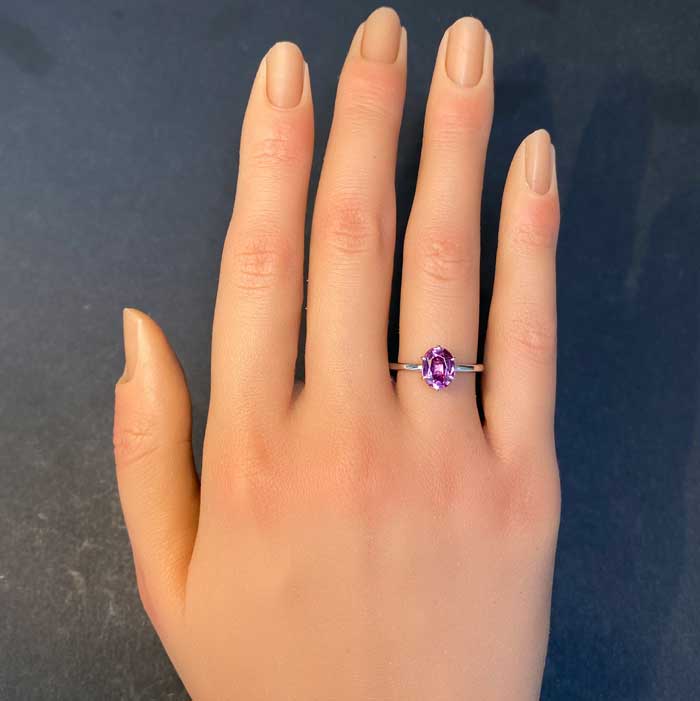 mahenge violet pink ring