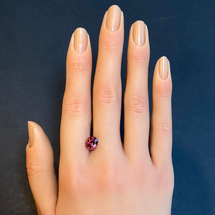 oval cut mahenge garnet gemstone