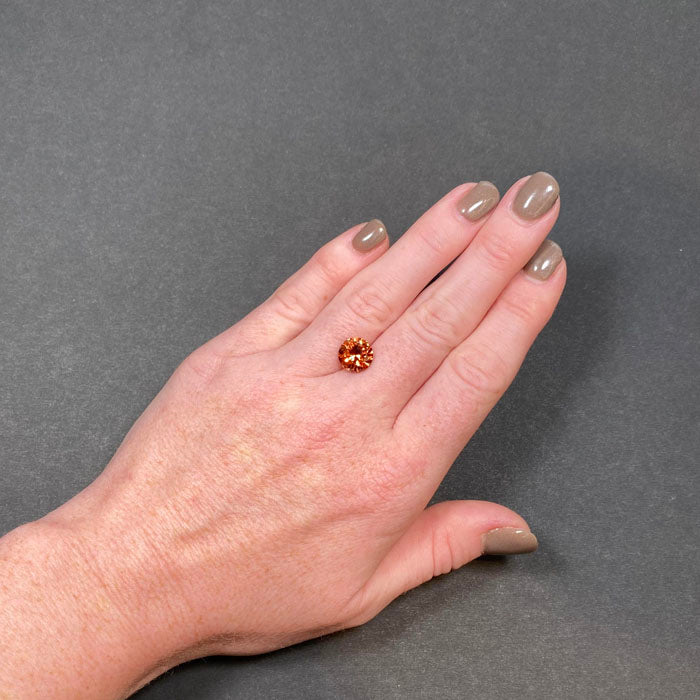 Malaya Garnet Round Brilliant