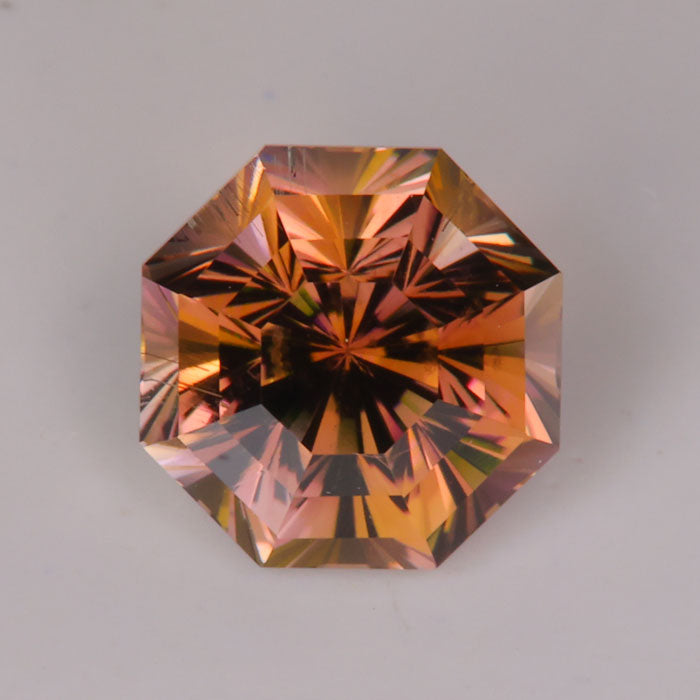 natural tanzanite before heat octagonal brilliant cut