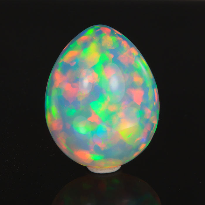 pear shape cabochon cut opal gemstone ethiopian