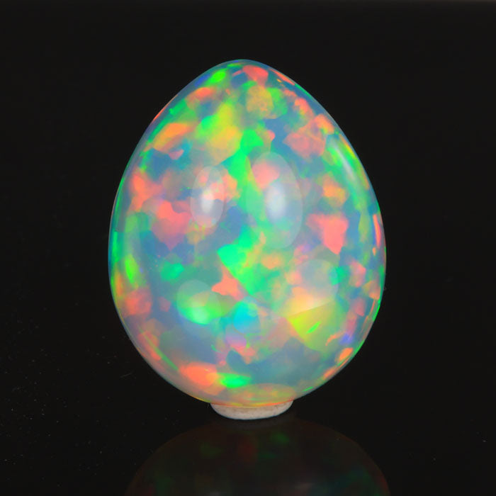 pear shape cabochon cut opal gemstone ethiopian 