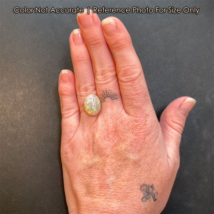 size of oval opal