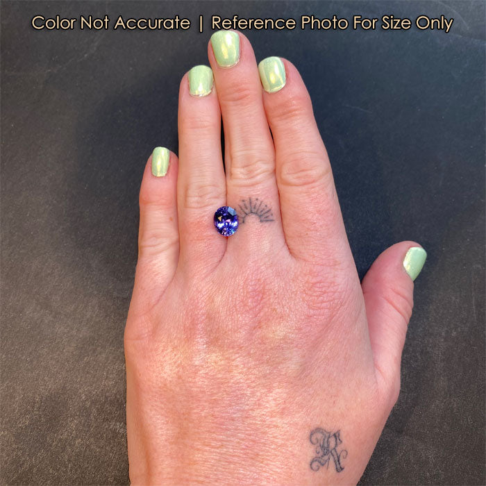 3.41ct oval sapphire on hand