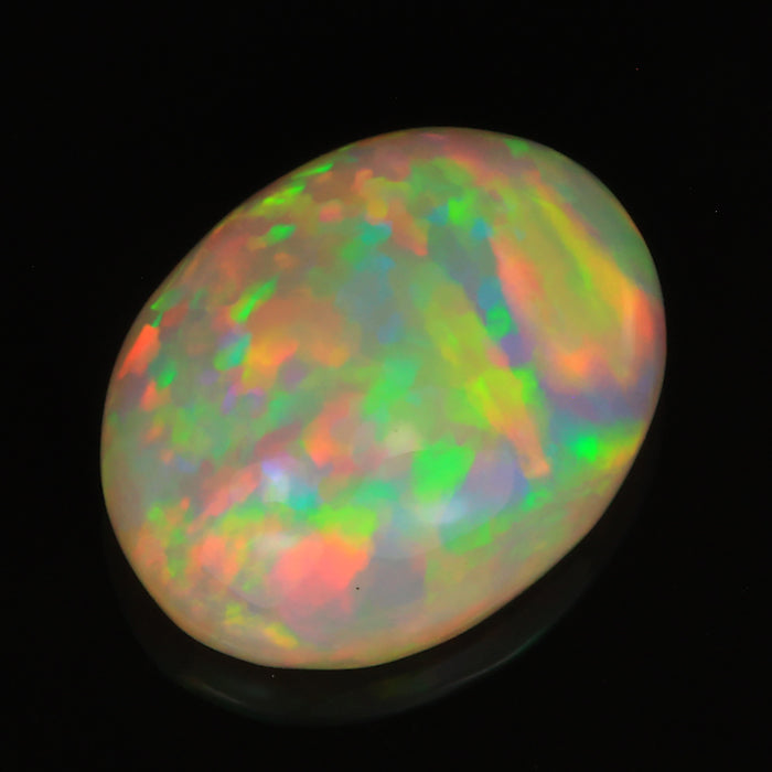 oval cut rainbow opal