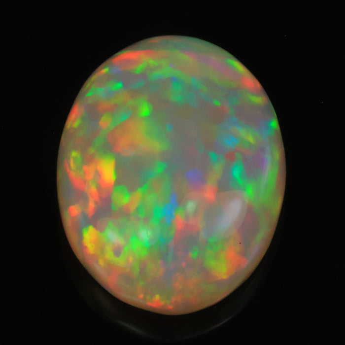 opal gemstone oval cabochon cut