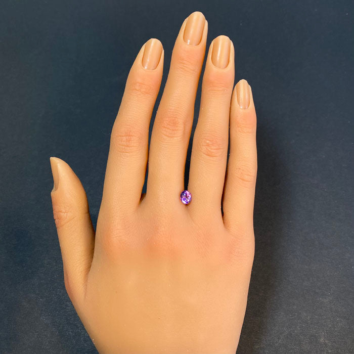 violet pink tanzanite gemstone