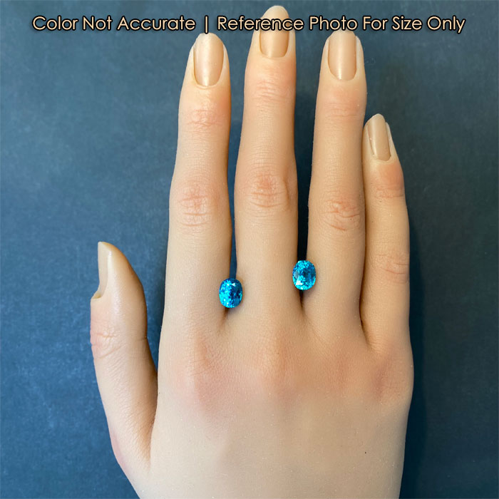 oval cut green blue zircon gems
