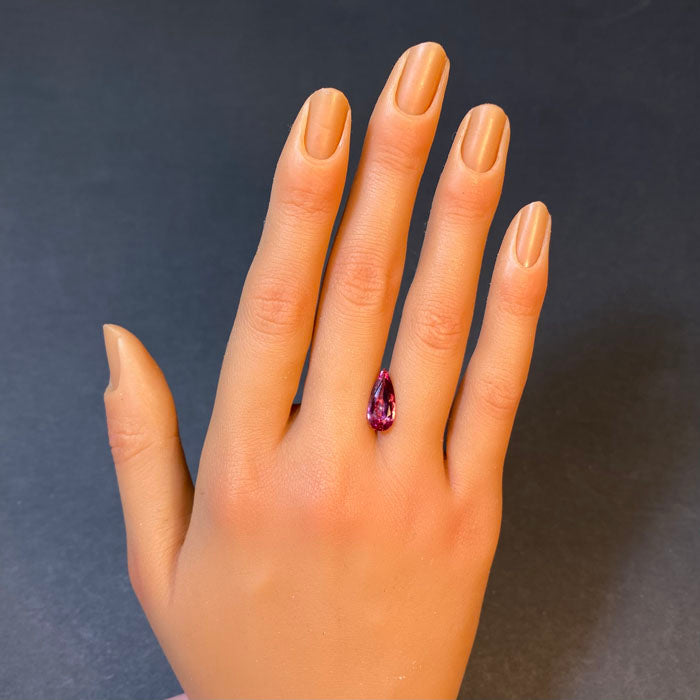 spinel gemstone elongated pear shape brilliant cut