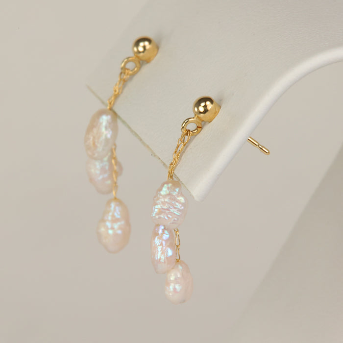freshwater pearl dangle earrings