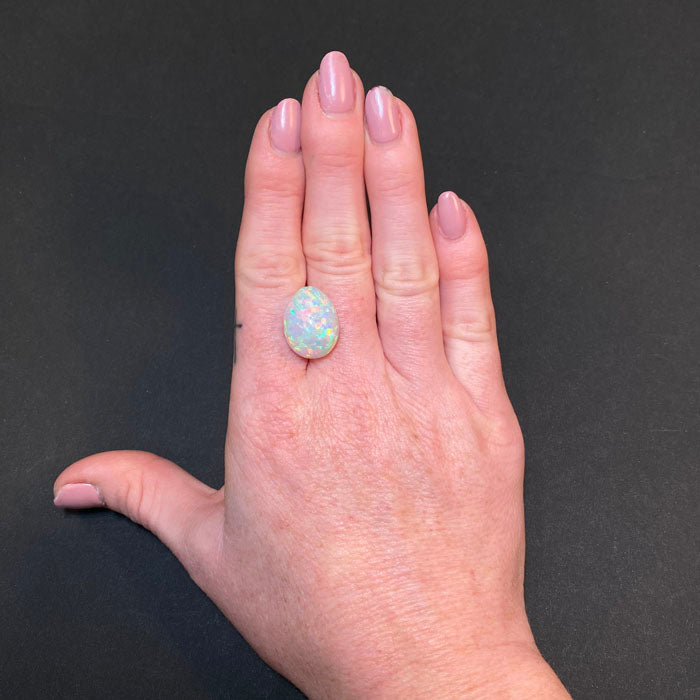 pear shape cabochon opal