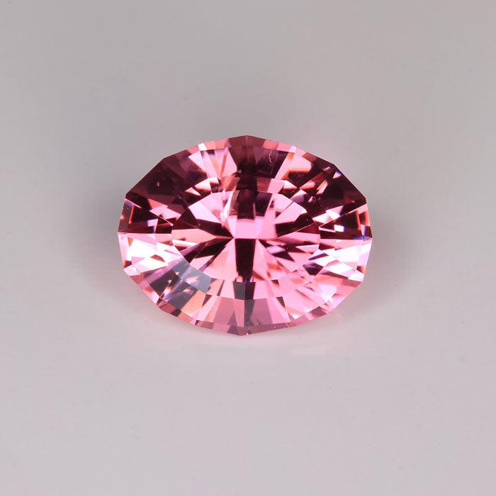 oval cut tourmaline gem pink