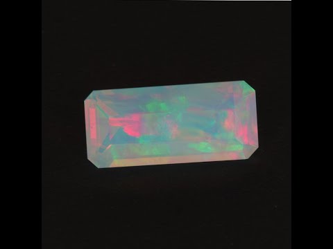 Faceted Emerald Cut Opal 3.17 Carats